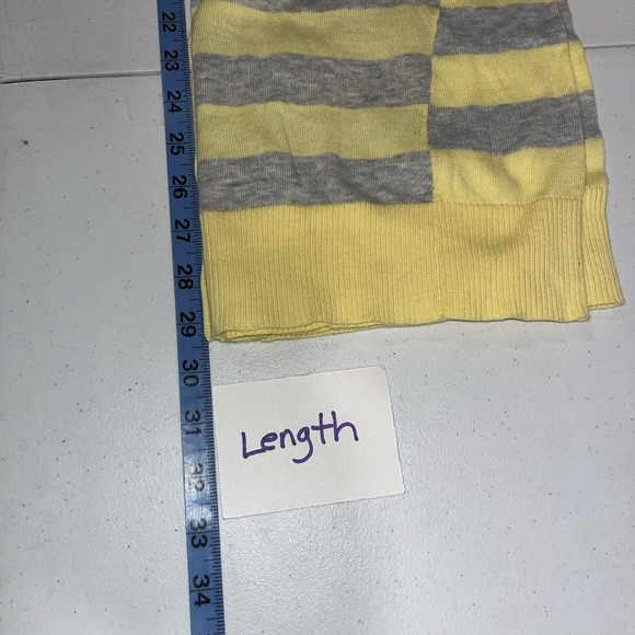 NWT Express Women's Yellow and Gray Striped V Neck Cardigan M Y2K Indie Urban - Picture 8 of 10